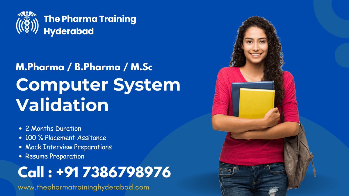 THEPHARMA378021's tweet image. The Pharma Training Hyderabad
thepharmatraininghyderabad.com
Address: 1st Floor, KK Arcade, Plot No 9-16, opp. Konark Theatre Lane,Lalitha Nagar, Dilsukhnagar, Hyderabad, Telangana 500060
#ComputerSystemValidation
#CSVJobs
#CSVTraining
#CSVOpportunities
#CSVProfessionals