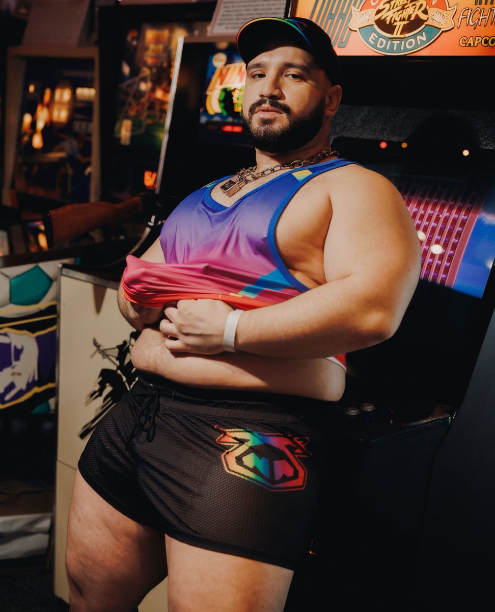 You didn’t come all this way to cover up. The Prism Pride Trunk Short fits tight, breathes easy, and makes its point with a bold rainbow Snout across the thigh. Drawstring keeps it secure. Shirt loop frees your hands. Pride’s calling- answer with leg day energy.
