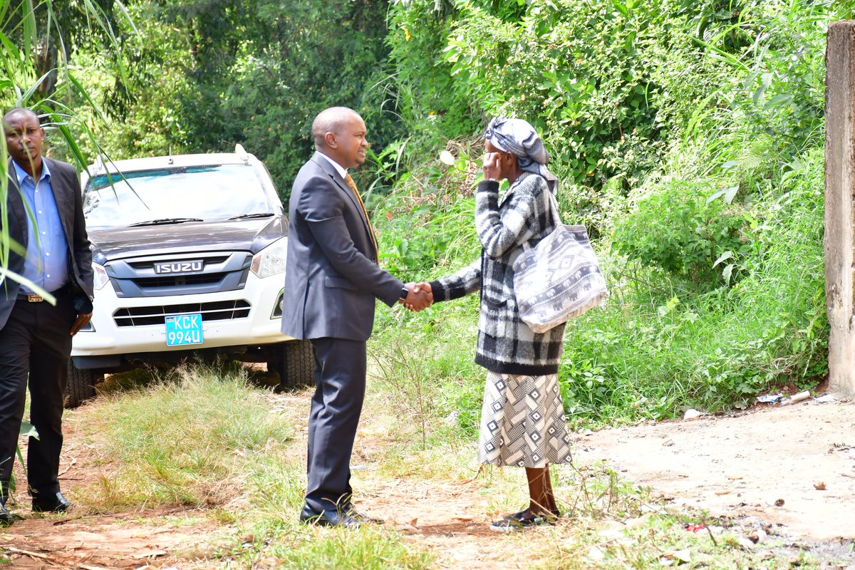 We have successfully identified the area to establish and construct Kigumo KMTC. 
In the company of officials from the Kenya Medical Training College, Murang'a Campus Principal, his deputy, and all other government stakeholders, as well as members of the public.