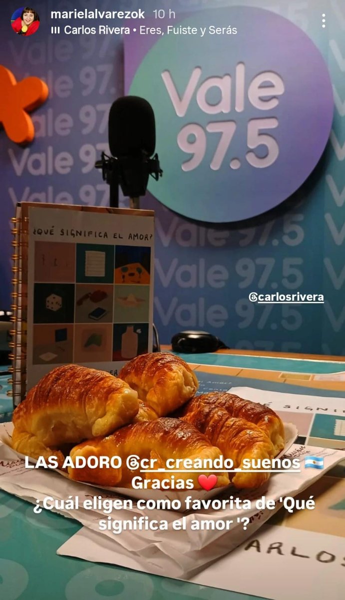 Gracias a vos <a href="/marielalvarez1/">Mariel Alvarez</a>  por tanto amor a nuestro <a href="/_CarlosRivera/">Carlos Rivera</a> ! #QueSignificaElAmor #CReandoSueños_Arg🧡🇦🇷