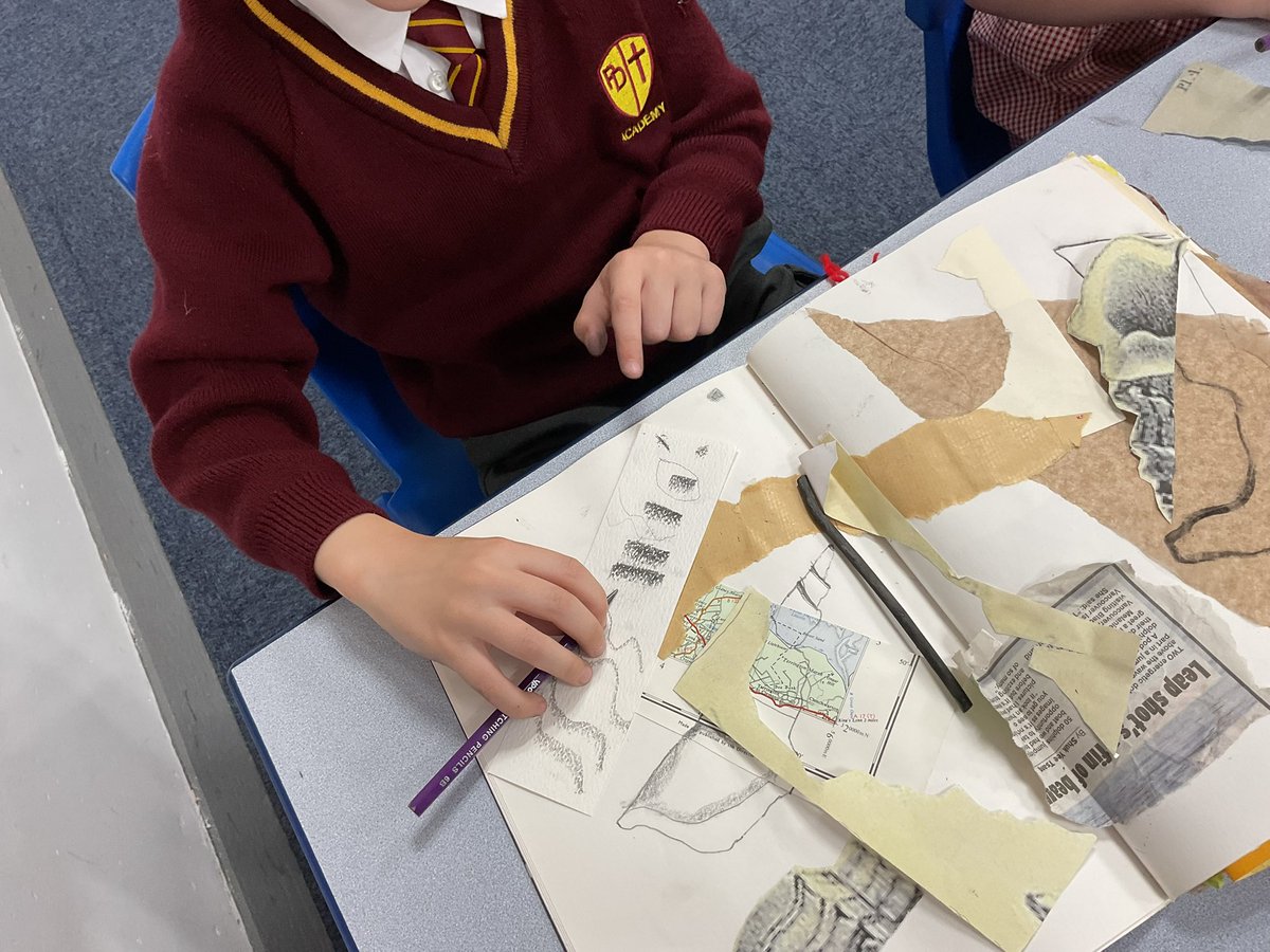 PDA_Y2's tweet image. Our fantastic shell collages in the style of the great French artist George Braque, who created Cubism with Pablo Picasso. #pdaart