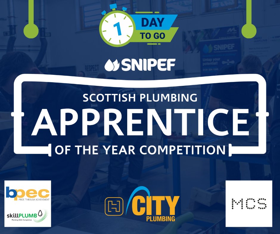 SNIPEF (@snipefnews) on Twitter photo The 50th anniversary of SPAY is almost here!โ
Tomorrow, 34 of Scotlandโs most talented plumbing and heating apprentices head to <a href="/SLCek/">South Lanarkshire College</a> in East Kilbride to showcase their skills.
The apprentices will face-off in one of three categories โ Copper, Lead and Renewable Technologies The 50th anniversary of SPAY is almost here!โ
Tomorrow, 34 of Scotlandโs most talented plumbing and heating apprentices head to <a href="/SLCek/">South Lanarkshire College</a> in East Kilbride to showcase their skills.
The apprentices will face-off in one of three categories โ Copper, Lead and Renewable Technologies
