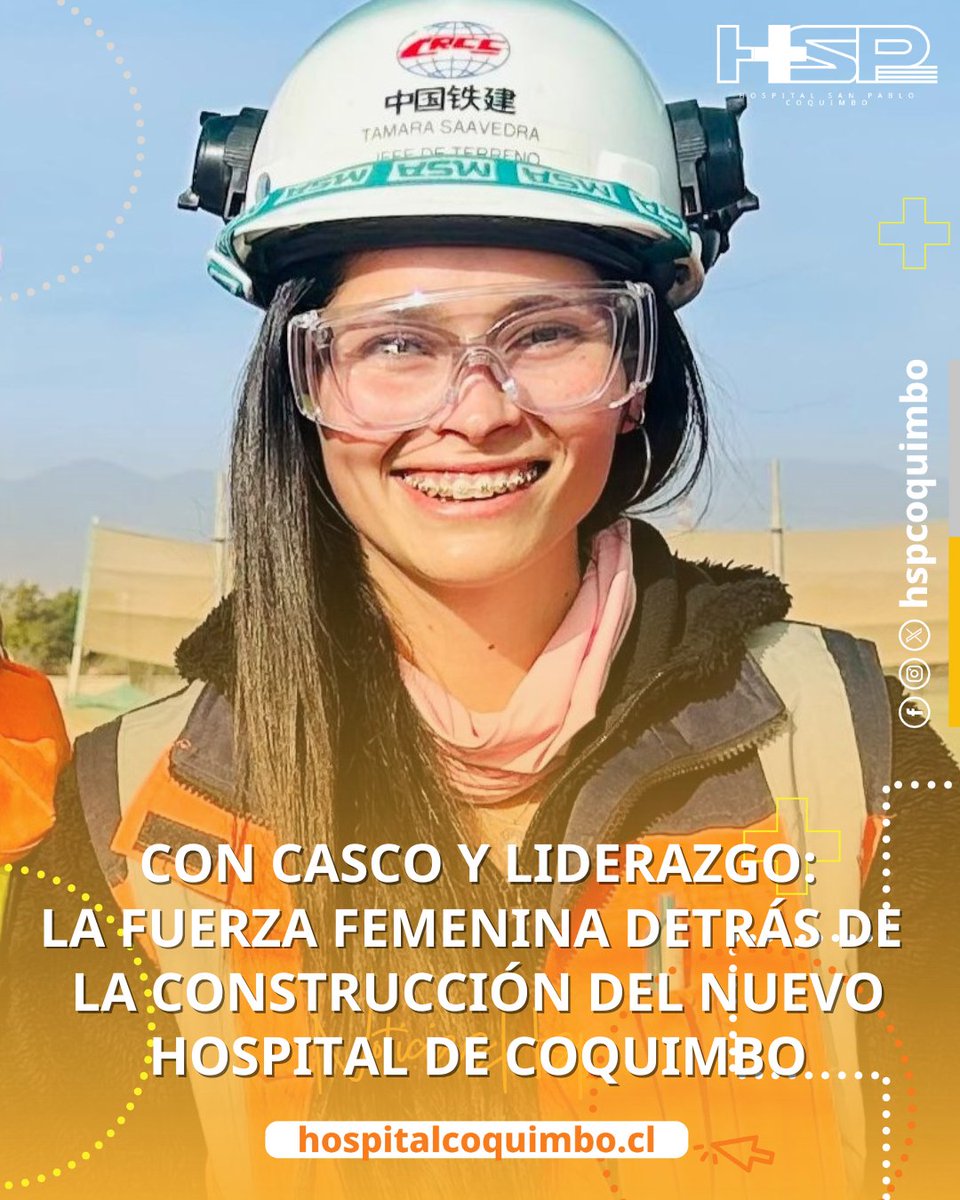 |CON CASCO Y LIDERAZGO🏗️👷🏻‍♀️| Johanna, Mónica y Tamara trabajan en la construcción del nuevo Hospital de Coquimbo, aportando con su experiencia y profesionalismo en un sector de fuerte presencia masculina. 

➡️ Revisa sus testimonios en nuestro sitio web hospitalcoquimbo.cl