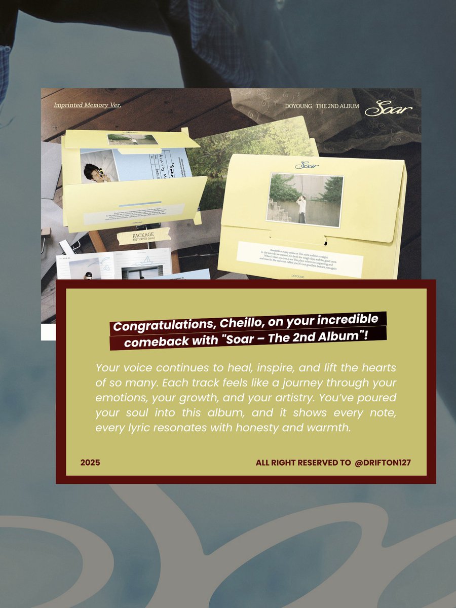 Congratulations, Cheillo, on your comeback with Soar  (The 2nd Album). Thank you for sharing your music with us, keep soaring higher. We’re so proud of you!