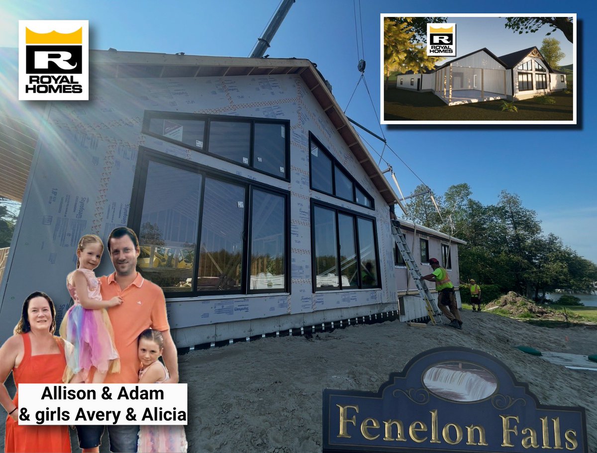 RoyalHomesCan's tweet image. The front module is placed gently on a new foundation — snug against a thousand square-foot great room built on site!
This spectacular family home on the water has 2 modules to go!

#custombuilder #prefab #since1971 #fenelonfalls

🏡🚛 royalhomes.com/locations/

1-800-265-3083