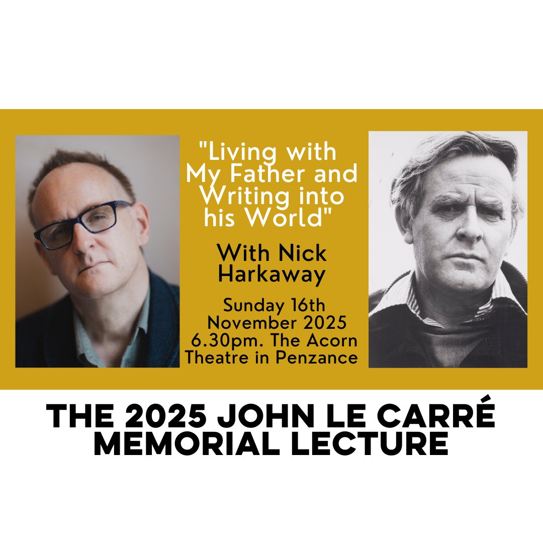 morrablibrary's tweet image. Nick Harkaway, author of the Sunday Times Bestseller ‘Karla’s Choice’ and son of John le Carré, will give the second John le Carré Memorial Lecture. Tickets available from The Acorn Theatre website and Box Office: bit.ly/3FB4afL
#librarytalks #libraryevents
