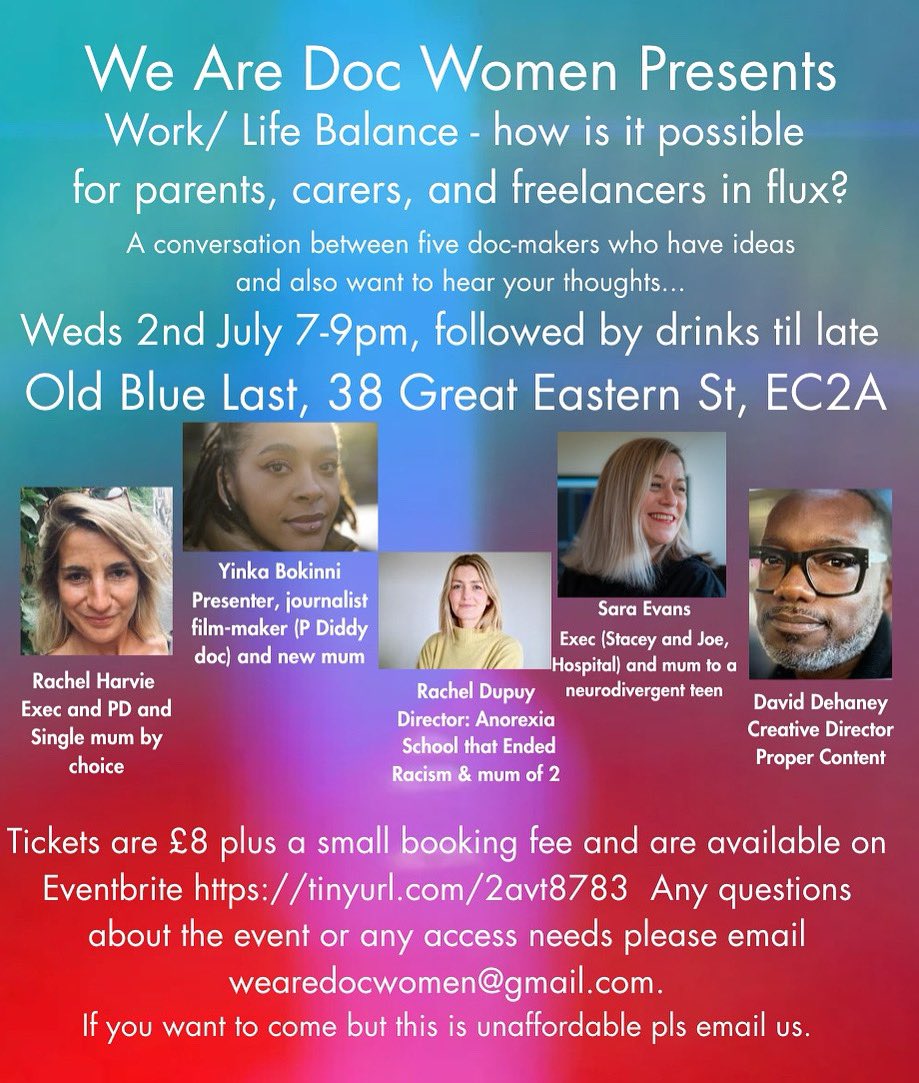 Another brilliant event here! Check the eventbrite to get tickets and we can’t wait to see you there - what a panel!! 🌟🌟🌟🌟🌟🌟🌟🌟🌟
