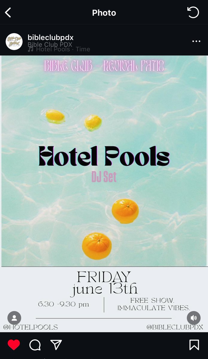 Free DJ set at Bible Club (Portland, OR) tomorrow