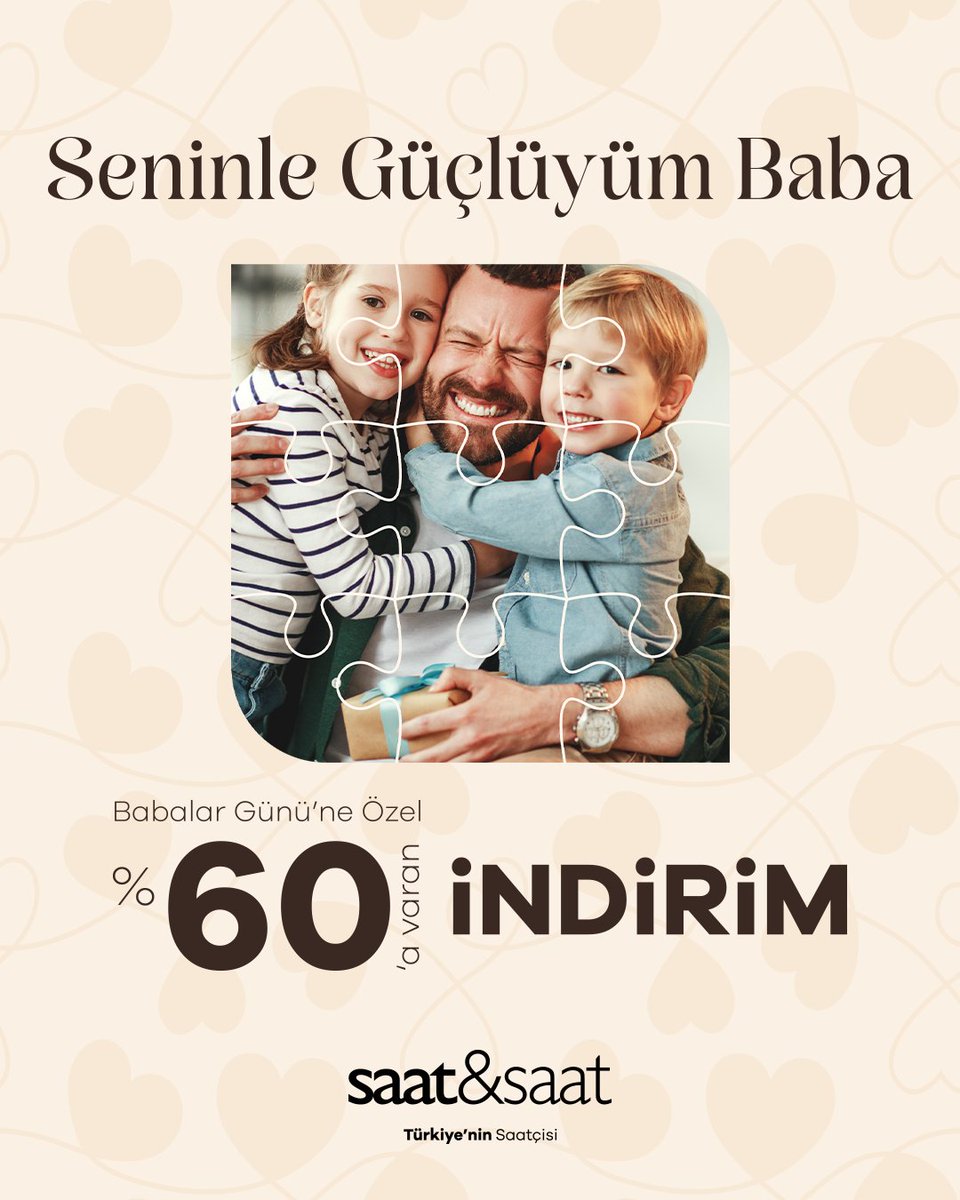 Babalar Günü'ne Özel %60'a Varan İndirim. Saat&amp;Saat, #ArenaPark zemin katta. #saatvesaat #ArenaParkAVM