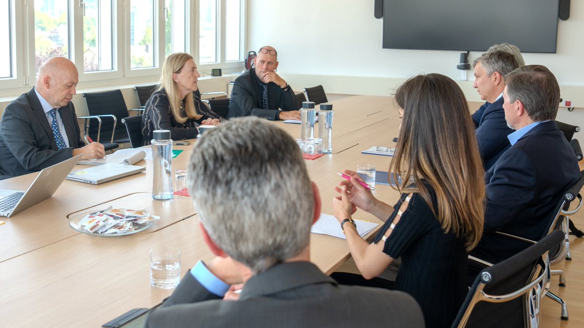 BeOneMedicines's tweet photo. This week, our Co-Founder, Chairman & CEO, @johnvoyler together with a BeOne delegation, including Board Member Anthony Hooper and Head of Government Affairs Michael Schoen, had the privilege of meeting with State Secretary for Economic Affairs, Helene Budliger Artieda. This meeting marks an important step in advancing BeOne Medicines’ presence and long-term partnerships in Switzerland.

Switzerland is known for its excellence in science, policy, and global collaboration. As we embark on this next chapter, following the recent announcement of our redomiciliation, we are proud to align with the Swiss ecosystem and its commitment to excellence.

We look forward to contributing to this dynamic landscape and to expanding our impact for patients around the world through meaningful collaboration, scientific rigor, and a shared mission to transform cancer care.

#BeOneAgainstCancer #GlobalPresence #CancerCare #Switzerland #Collaboration