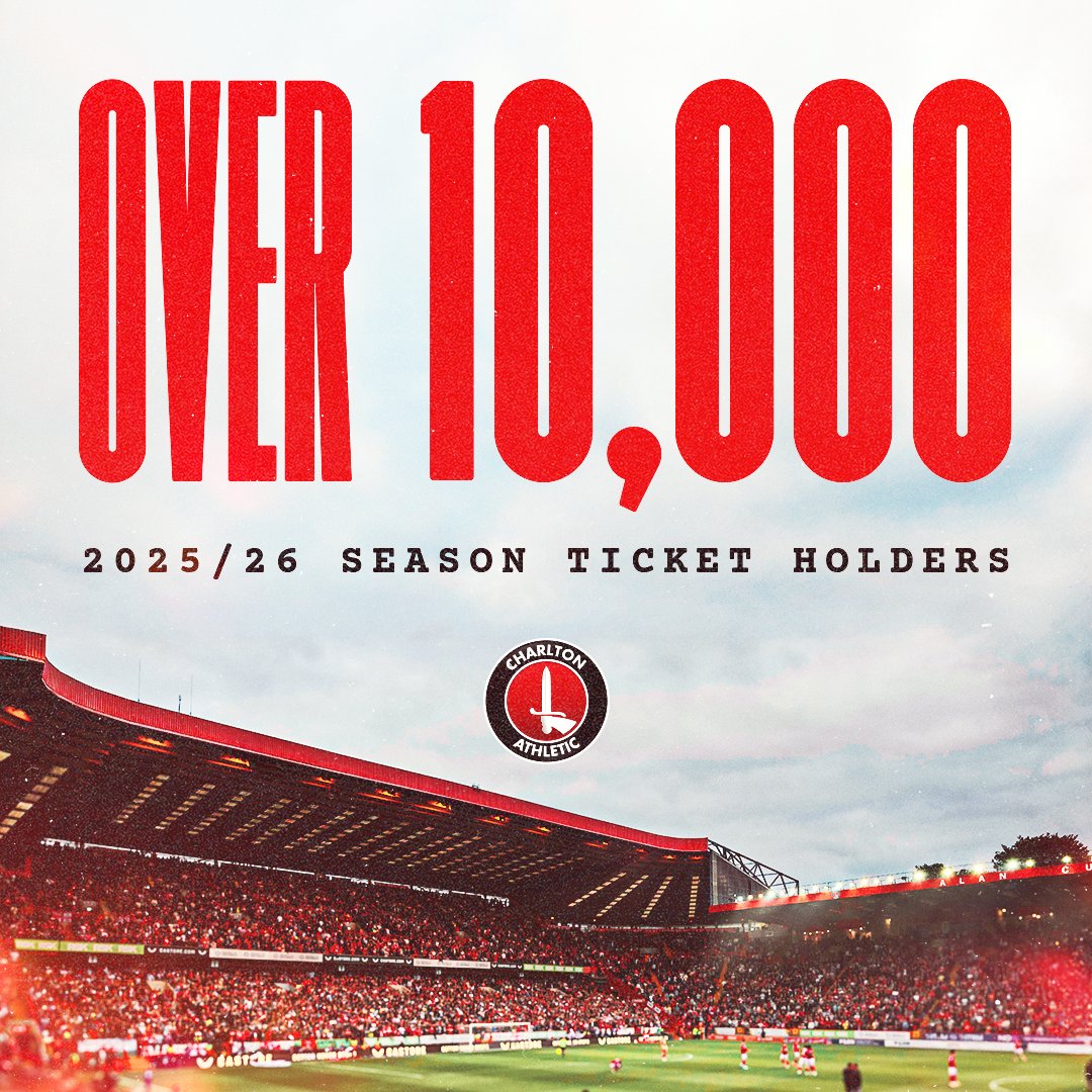 CAFCofficial's tweet photo. On course for our highest number of season ticket holders in more than a decade 👏

Make sure you join us for our 2025/26 @SkyBetChamp campaign 🙌

#cafc