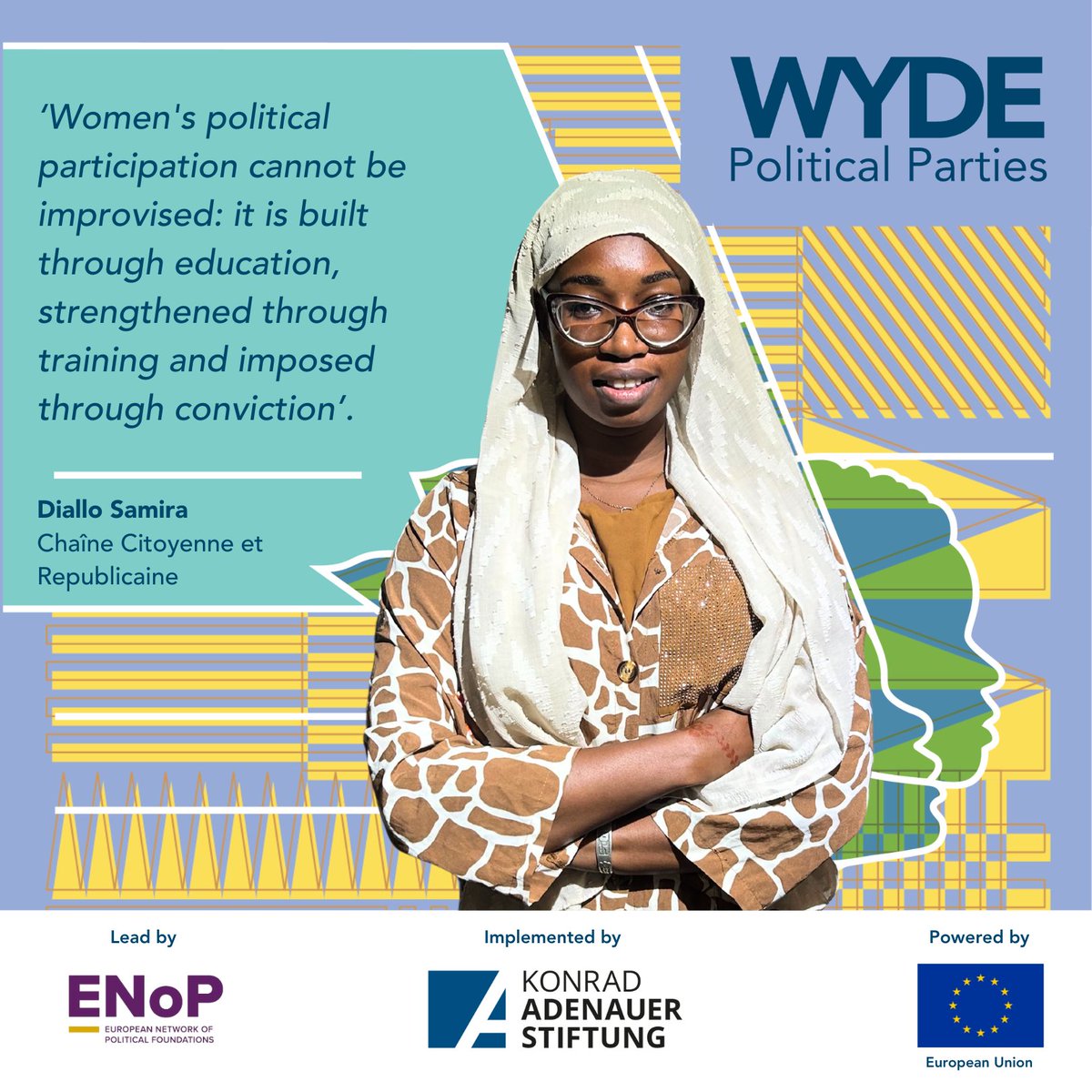 EU_ENoP's tweet image. “Don’t stay on the sidelines—stand up, take responsibility.”
Women in 🇨🇮 are stepping into leadership with courage & clarity. Under #WYDEPoliticalParties, they’re reshaping what participation looks like.
@KAS_DialoguePol @KAS_africa
#WYDECommunity #ENoP