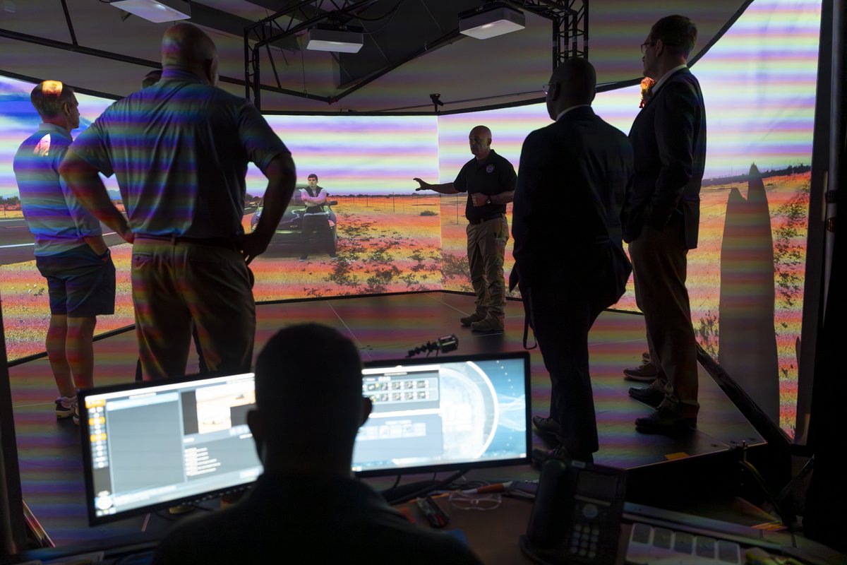 CBPLESCXD's tweet image. .@CBPOpsSpprtEAC Casey Durst, LESC, and @CBP's Advanced Training Center hosted a congressional site visit this week. The group received interactive demos on CBP's authorized firearms and less-lethal devices, as well as briefings on CBP's use of force policy and LESC operations.