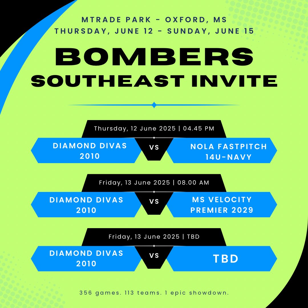 EmerieBaecher's tweet photo. Catch us on Field 10 at the Riverland Quad! #SEI2025 #bomberssoutheastinvite #diamonddivas2010 https://t.co/440u9TukVm