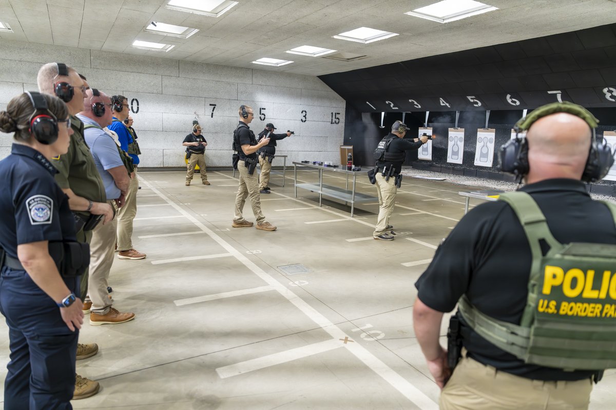 CBPLESCXD's tweet image. .@CBPOpsSpprtEAC Casey Durst, LESC, and @CBP's Advanced Training Center hosted a congressional site visit this week. The group received interactive demos on CBP's authorized firearms and less-lethal devices, as well as briefings on CBP's use of force policy and LESC operations.