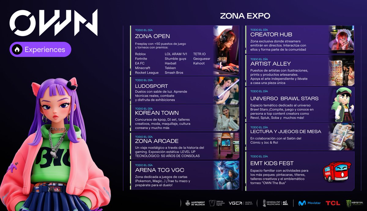 🗓️ HORARIOS OWN VALENCIA 2025 

Nos vemos en dos semanas 🥹

🎟️ ownvalencia.es/#entradas