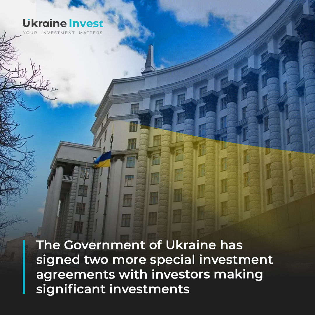 ⚡️The Government of Ukraine has signed two more special investment agreements with investors making significant investments ➡️ ukraineinvest.gov.ua/en/news/the-go…