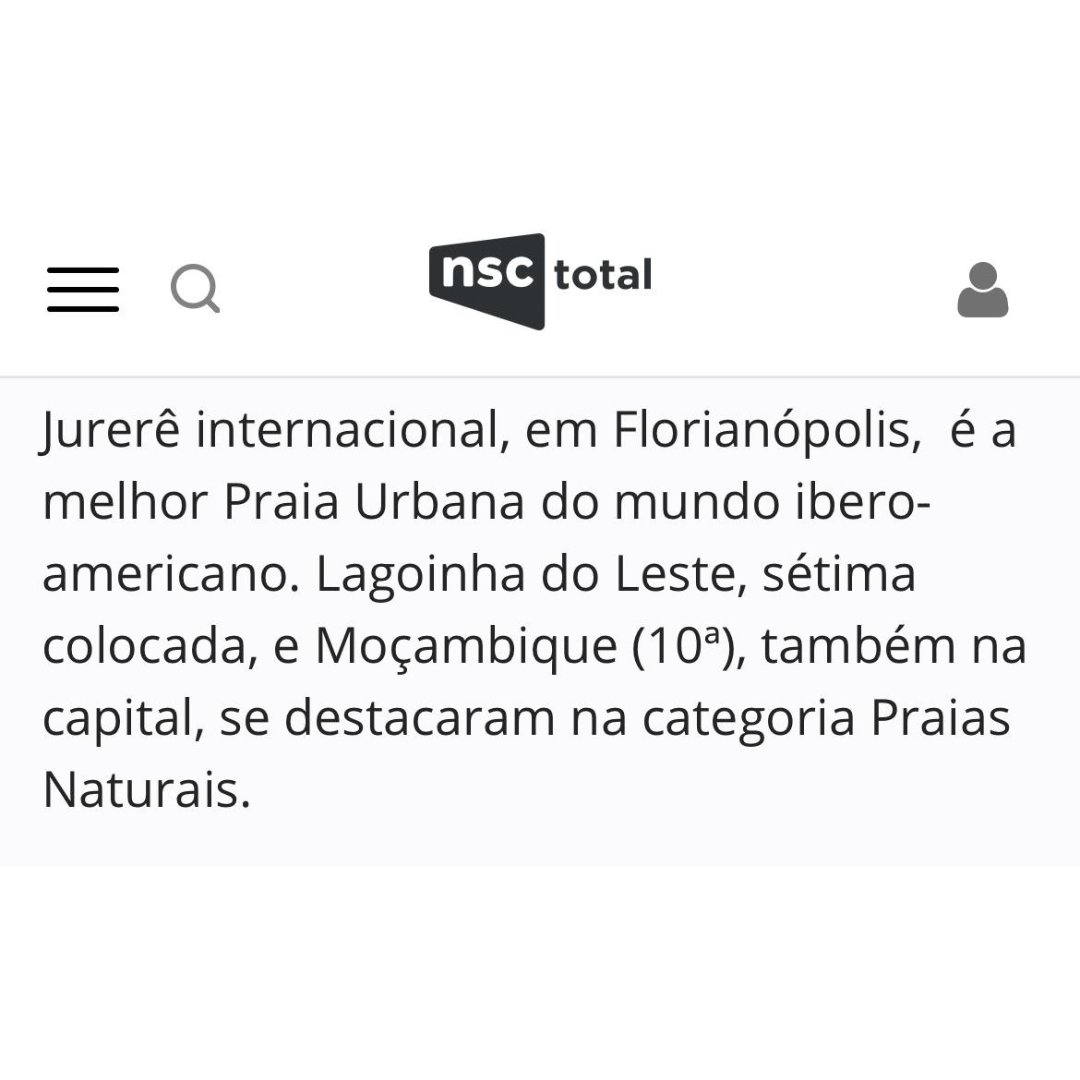 🌴 Jurerê Internacional has just been ranked the #1 urban beach in the Ibero-American world.

200+ beaches, 11 countries, 71 experts — and Floripa placed three in the top 10.

📍No wonder it’s home to Founder Haus: the home of healthy entrepreneurship.
Where founders, investors,