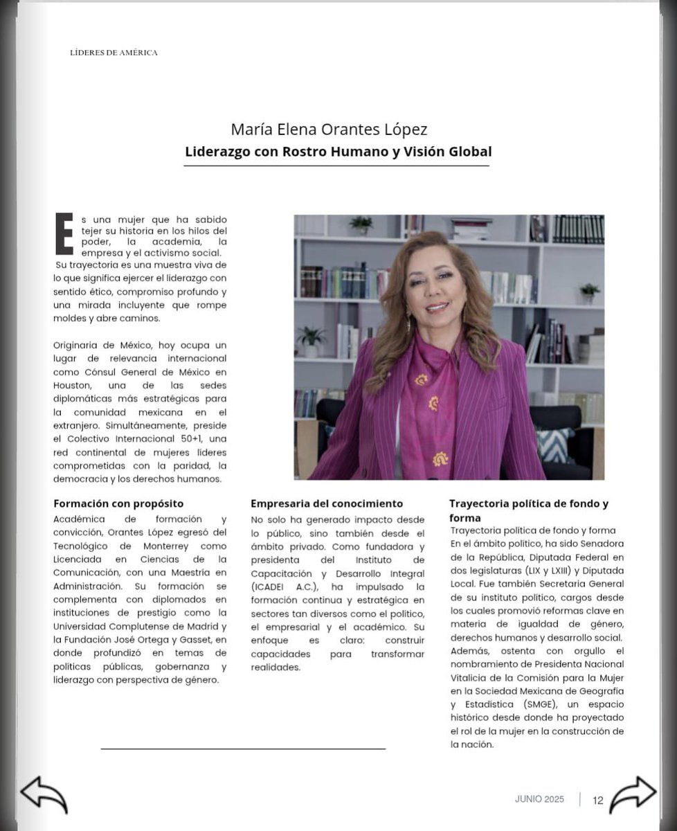 50mas1internacional (@50mas1intl) on Twitter photo Felicitamos a nuestra Presidenta Internacional <a href="/nenaorantes/">María Elena Orantes</a> por ser una LÍDER DE AMÉRICA, una mujer que ha sabido tejer su historia en los hilos del poder, la academia, la empresa y el activismo social.
Su trayectoria es una vida de liderazgo:
heyzine.com/flip-book/9cc8… Felicitamos a nuestra Presidenta Internacional <a href="/nenaorantes/">María Elena Orantes</a> por ser una LÍDER DE AMÉRICA, una mujer que ha sabido tejer su historia en los hilos del poder, la academia, la empresa y el activismo social.
Su trayectoria es una vida de liderazgo:
heyzine.com/flip-book/9cc8…