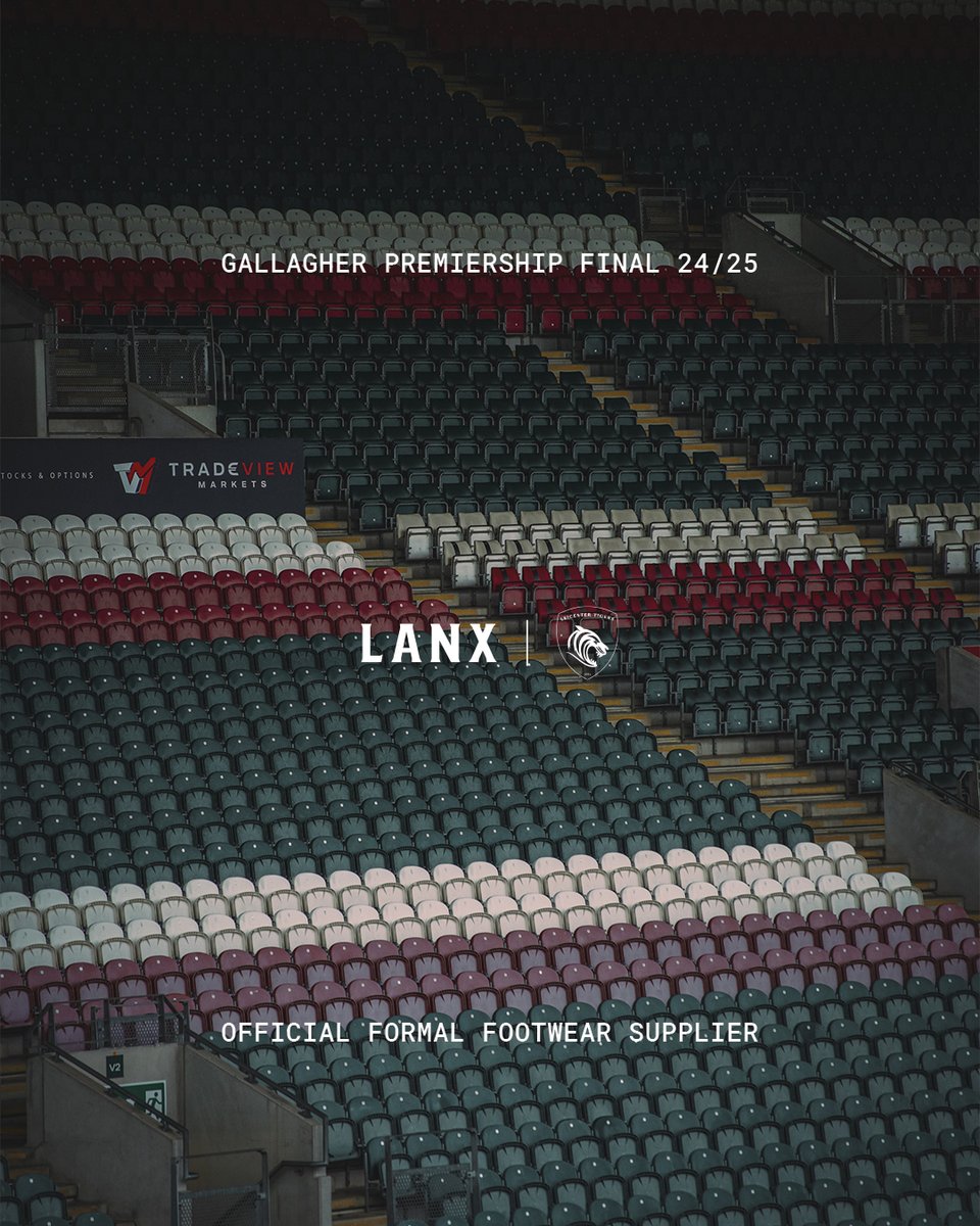 LANX (@lanxshoes) on Twitter photo Wishing <a href="/LeicesterTigers/">Leicester Tigers</a> good luck in the Gallagher Premiership Final, we are proud to be your 'Official Formal Footwear Supplier'. 11 Premiership titles, let's make it 12. Wishing <a href="/LeicesterTigers/">Leicester Tigers</a> good luck in the Gallagher Premiership Final, we are proud to be your 'Official Formal Footwear Supplier'. 11 Premiership titles, let's make it 12.