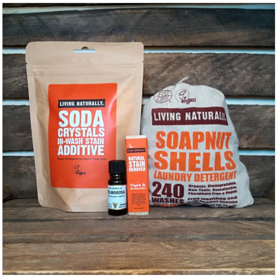 100% chemical free laundry starter pack

Free from SLSs, Parabens, Mineral Oil, Palm Oil, Artificial additives or fragrances

Natural, organic, vegan, biodegradable, hypoallergenic, sustainable and environmentally friendly laundry products

Shop: soapnuts.co.uk