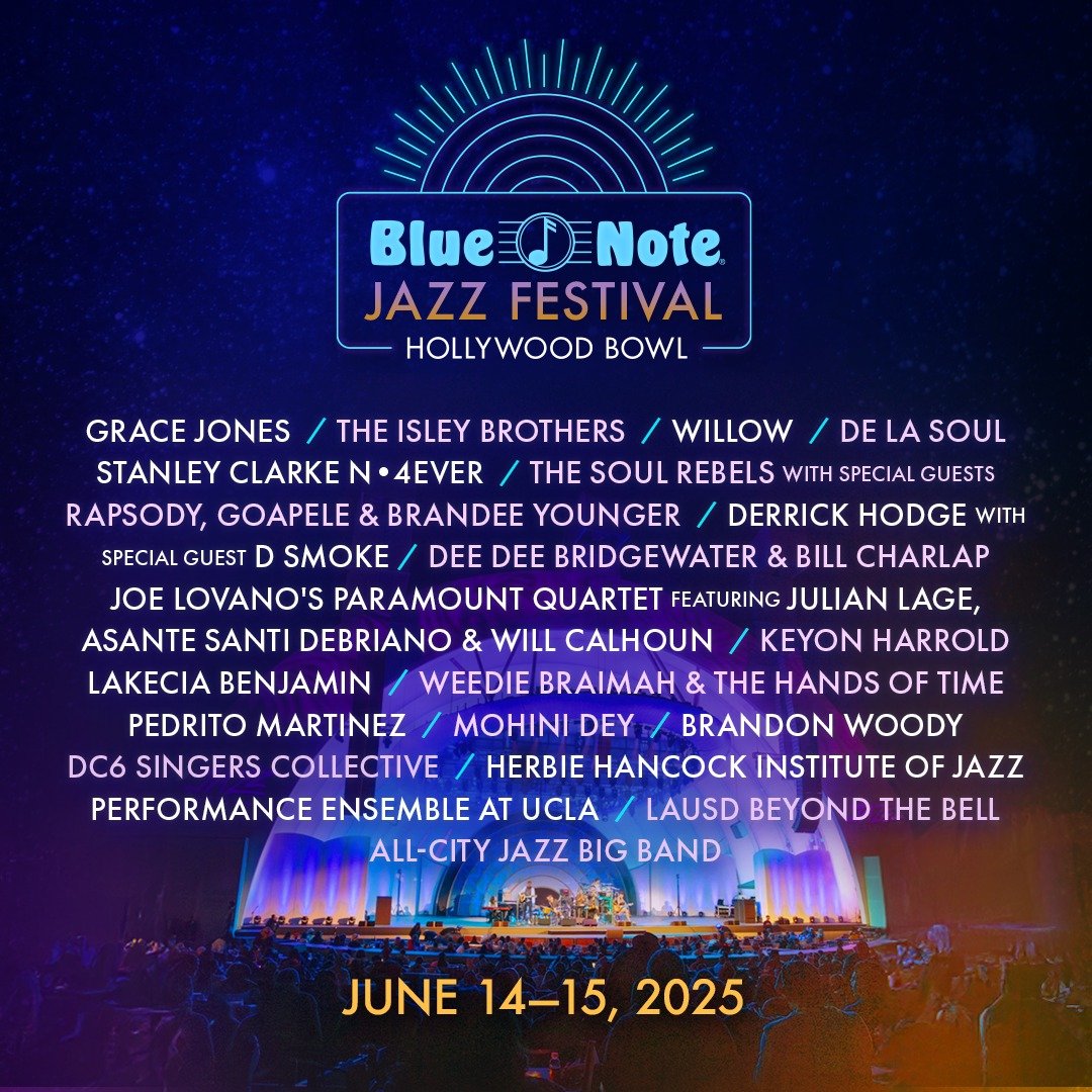 TheScenestar's tweet photo. Contest: Win a pair of tickets to attend the Blue Note Jazz Fest at Hollywood Bowl on Sunday, June 15!

This includes performances by Grace Jones, Willow, Goapele, &amp; more.

Enter our ticket giveaway now: https://t.co/ZeO8LUND6I

#bluenotejazzfest #hollywoodbowl #giveawayalert https://t.co/0KZZlz6EVs
