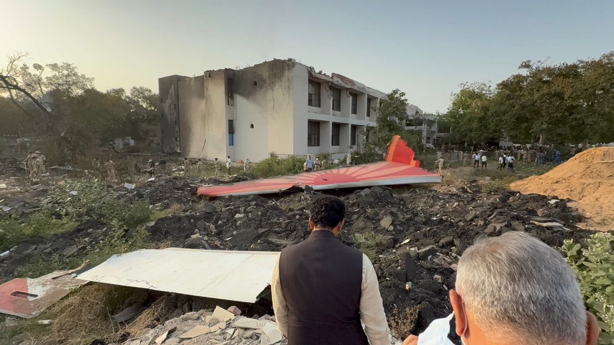 RamMNK's tweet photo. Just visited the crash site in Ahmedabad what I witnessed was deeply distressing. I’m on the ground, closely reviewing rescue and relief efforts.

Teams from DGCA, AAI, Air India, NDRF, and local administration are working round-the-clock. We're doing everything we can to support the victims and their families in this tragic hour.

@MoCA_GoI @narendramodi @AAI_Official @AmitShah @DGCAIndia