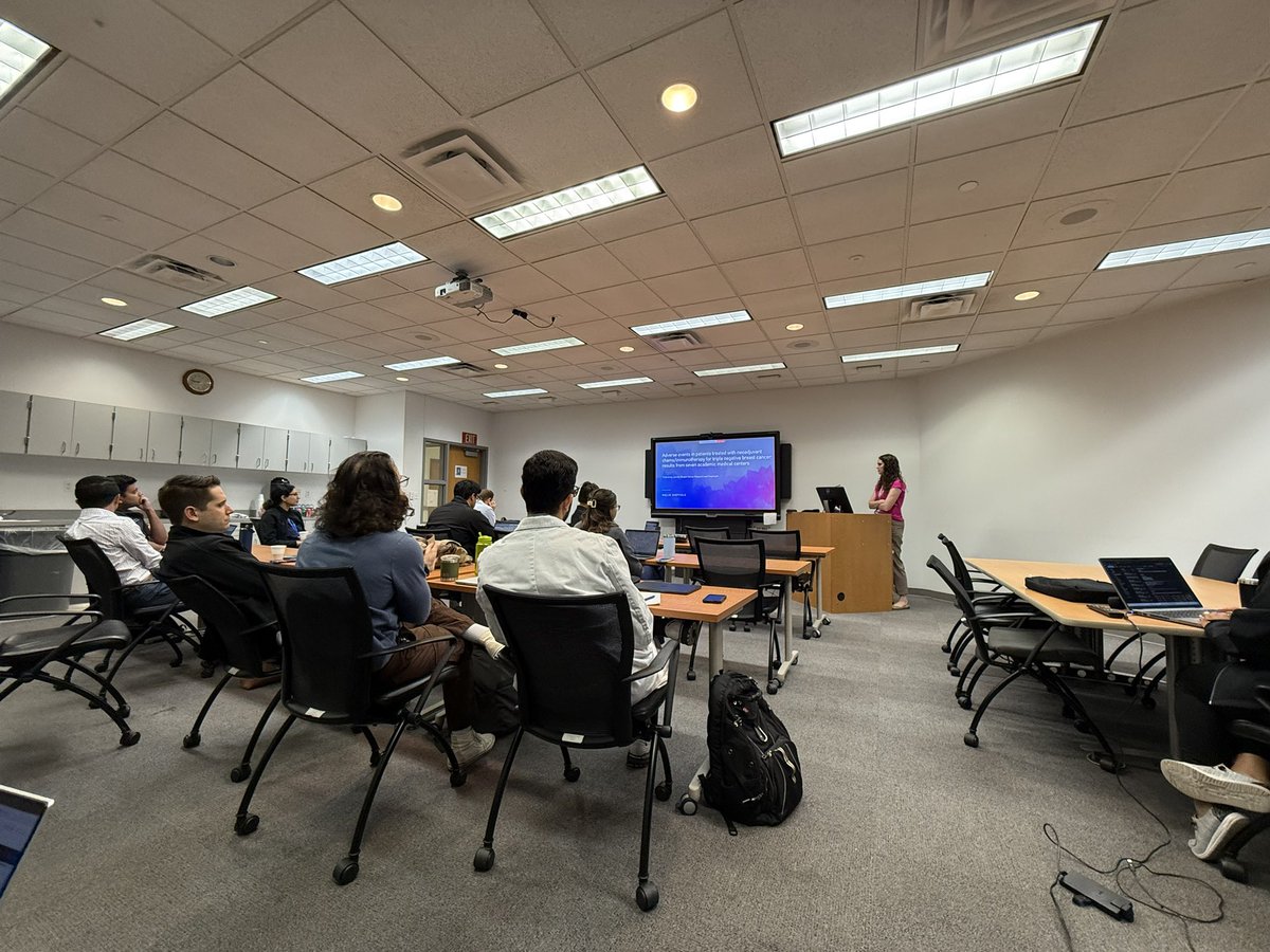 Excited to hear about our fellows’ scholarly work <a href="/utswcancer/">UTSW Simmons Cancer Center</a> <a href="/UTSWHemeOnc/">UTSW Hematology & Oncology</a> this morning. <a href="/littlejonesmd/">Amy Little Jones, MD</a> <a href="/MonikaKumarMD/">Monika Kumar</a> <a href="/CarlosArteagaMD/">Carlos L. Arteaga, M.D.</a> <a href="/DrJedDowell/">Jonathan Dowell</a>