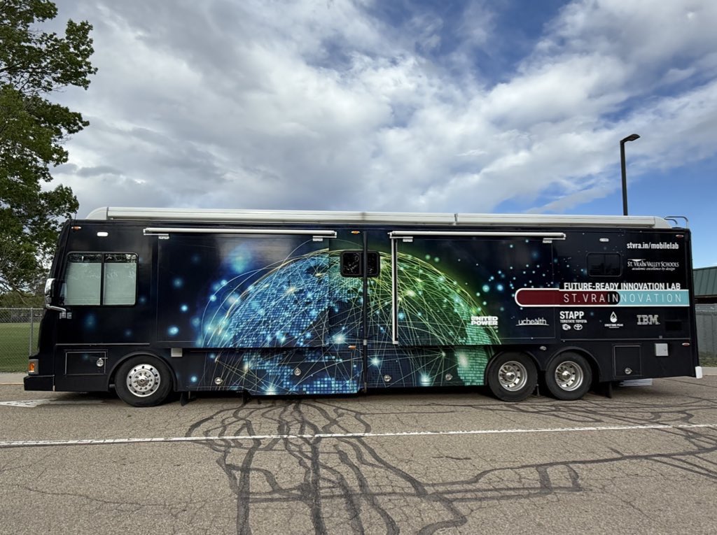 The Future-Ready Innovation Lab (@svvsdmobilelabs) on Twitter photo We took yesterday by #StVrainStorm! The Cyber Explorer visited <a href="/longs_peakms/">Longs Peak Middle School</a>, where students participated in hands-on cybersecurity activities, while the Mobile Lab visited Mountain View ES, where students learned about Teachable Machines. <a href="/SVVSD/">St. Vrain Valley Schools</a> <a href="/SuptEmeritus/">Don Haddad</a> <a href="/SVVSDdeputy/">Jackie Kapushion, Ed.D.</a> We took yesterday by #StVrainStorm! The Cyber Explorer visited <a href="/longs_peakms/">Longs Peak Middle School</a>, where students participated in hands-on cybersecurity activities, while the Mobile Lab visited Mountain View ES, where students learned about Teachable Machines. <a href="/SVVSD/">St. Vrain Valley Schools</a> <a href="/SuptEmeritus/">Don Haddad</a> <a href="/SVVSDdeputy/">Jackie Kapushion, Ed.D.</a>