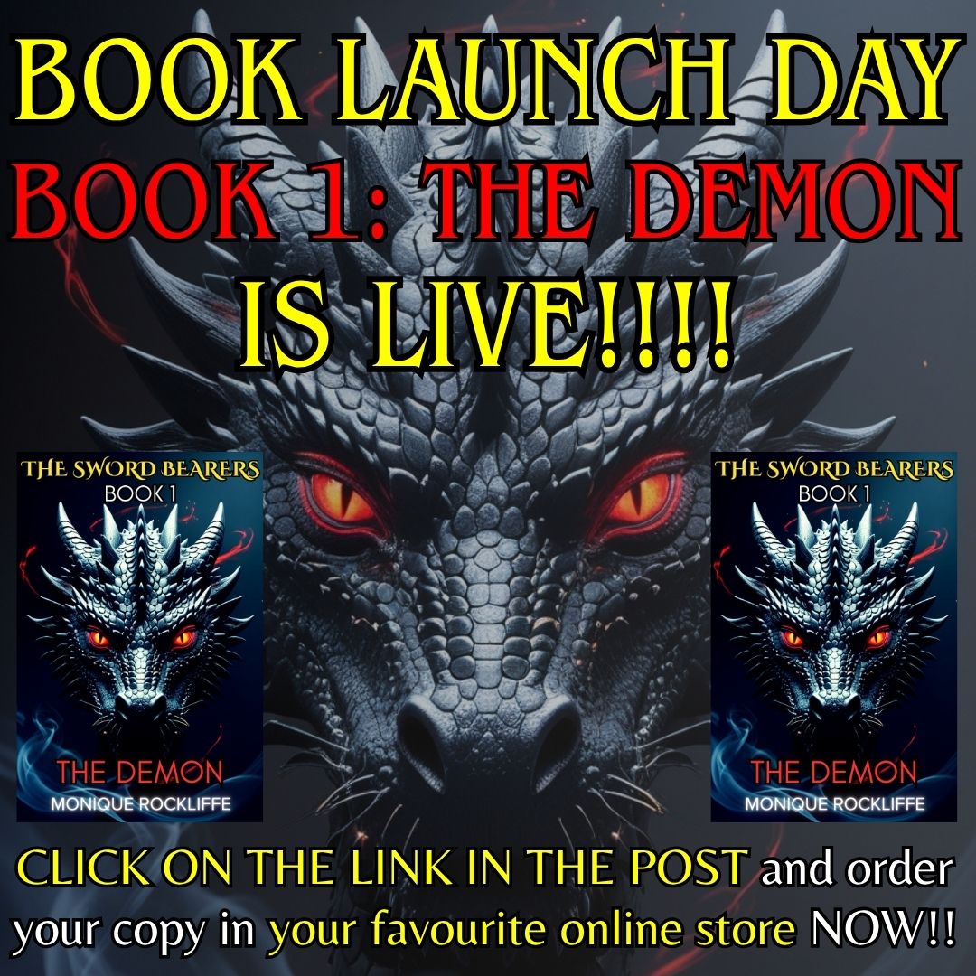 IT'S LAUNCH DAY!! WHOO-HOO!!🥳🥳🥳🥳
"BOOK ONE: THE DEMON" is LIVE!! Go get your #ebook and soft cover NOW!! Follow this link to your favourite store:
books2read.com/u/mZDjEB 

#booklaunch #newrelease #epicfantasyseries #epicfantasy #fiction