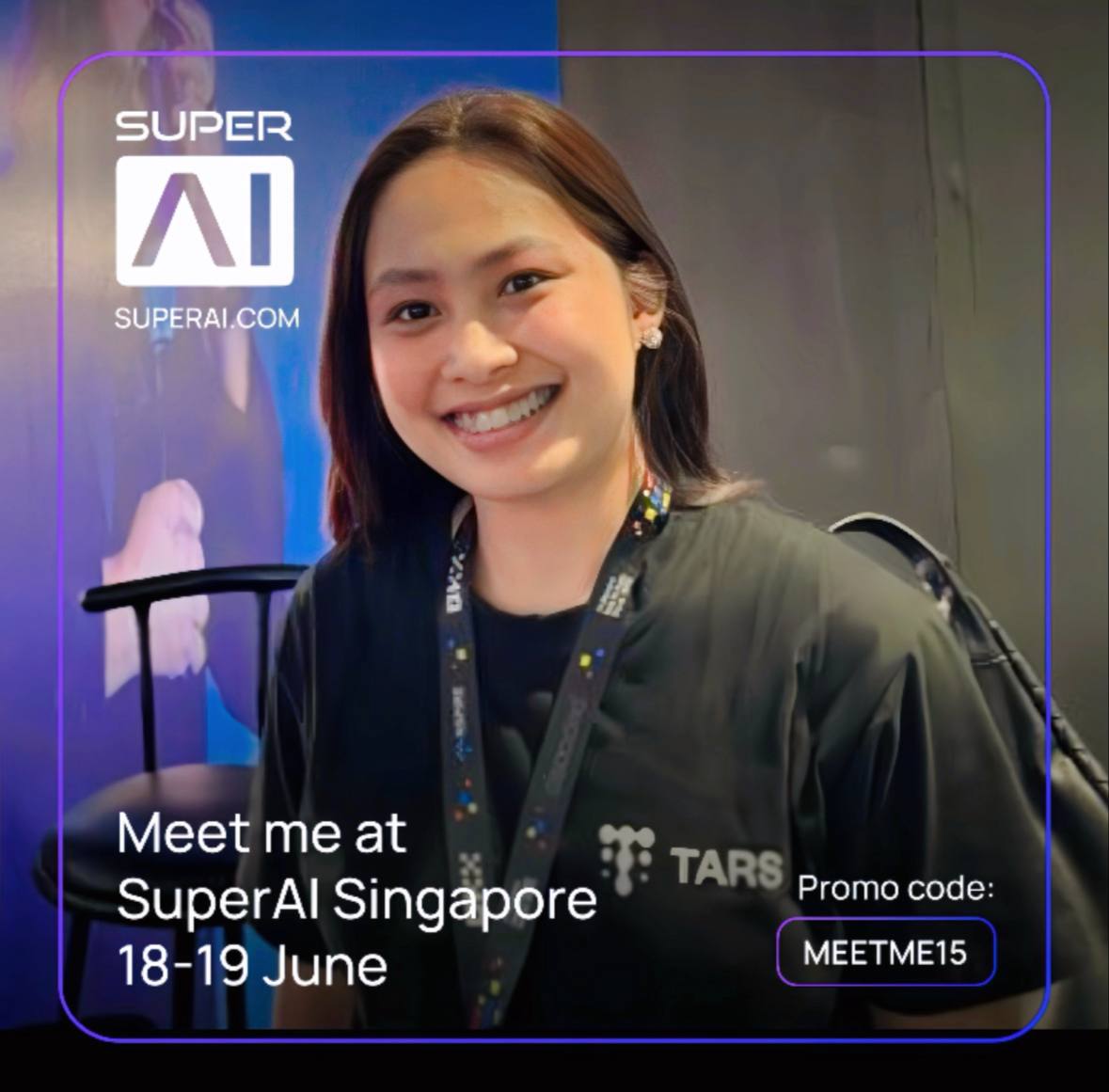 Aeriumcius's tweet image. Excited to be joining SuperAI this June 18-19 at Marina Bay Sands, Singapore 🇸🇬 @tarsprotocol @superai_conf 

Asia’s largest AI event where the brightest minds in tech, startups, research, and innovation come together to explore what’s next for artificial intelligence.

I&apos;ll be…