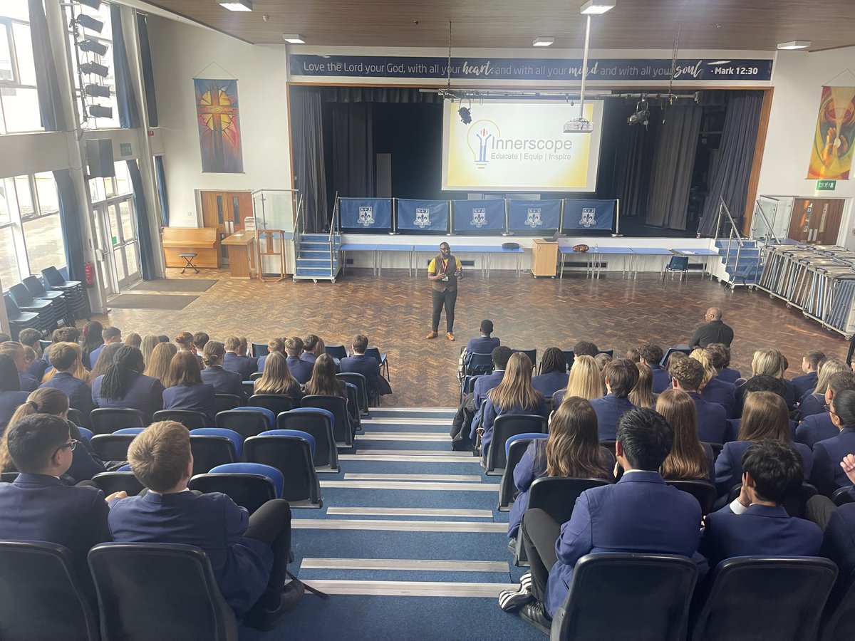 This week we welcomed James Aidoo to our year 10 assembly.  James spoke to our pupils about academic resilience, emotional intelligence and student aspirations highlighting his own dynamic journey that saw challenges and changes.
