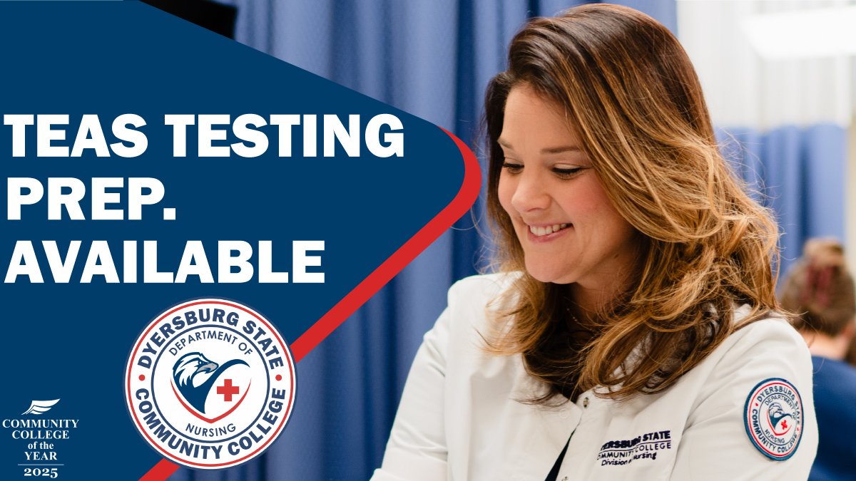 TEAS testing prep sessions are now available for those interested in taking the Test of Essential Academic Skills (Nursing Entrance Exam.) These sessions will be available throughout the summer at the main campus in Dyersburg and the Jimmy Naifeh Center in Covington!  #DSCC
