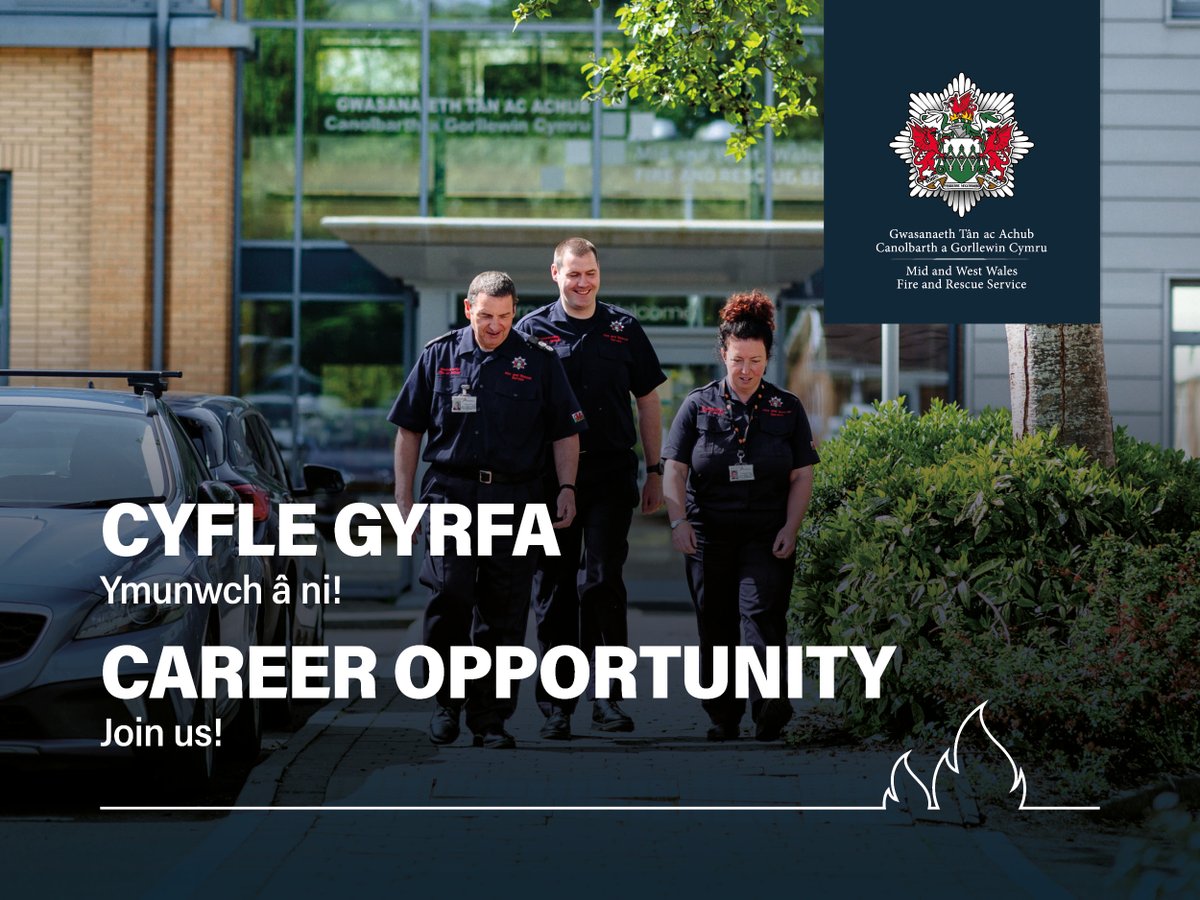 💼 Ymunwch â ni / Join us 💼

📚 Rheolwr Dysgu a Datblygu

🗓️ Dyddiad cau: Mehefin 27, 2025
🔗 pulse.ly/h0jcxe90zr

------

📚Learning and Development Manager

🗓️ Closing date: June 27, 2025
🔗 mawwfire.gov.uk/eng/join-us/cu…