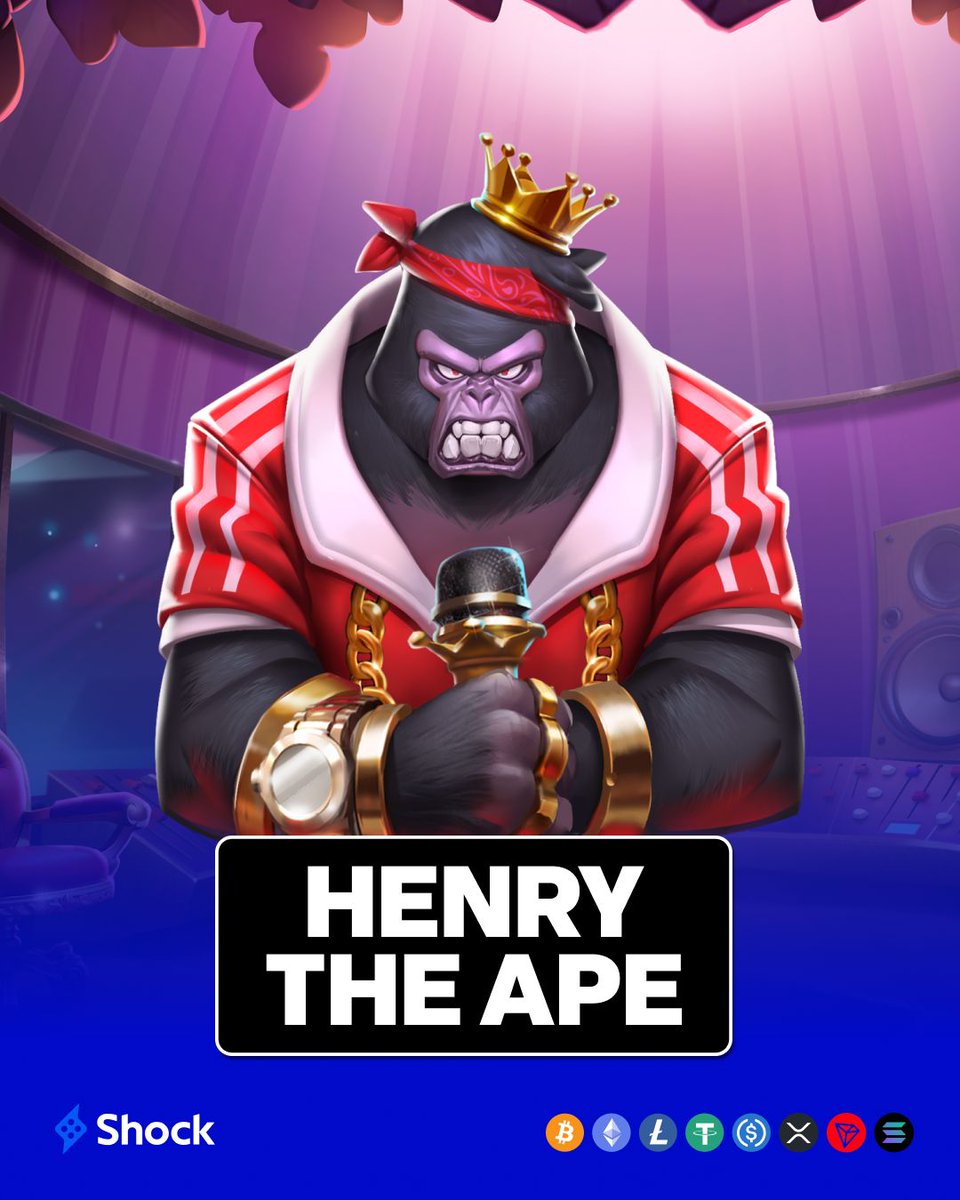 ShockCasino's tweet image. 🎤 New Game: Henry the Ape 🎤

$50 Giveaway

💙 + 🔁 
📝  drop your username