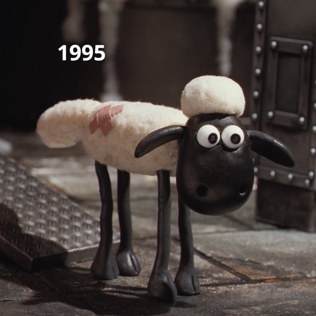 shaunthesheep's tweet image. From the nineties to now, it's hard to believe Shaun's been with us for 30 years! If you're an original fan, let us know in the replies...