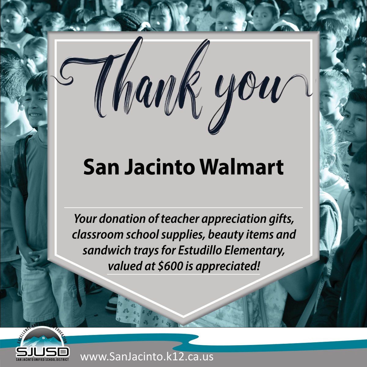 Thank you for your generosity to the @estudilloeagles staff and students!

#Grateful #FamilyCommunityPartnerships