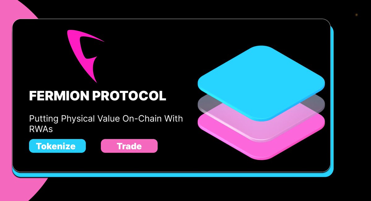 OguzieWisdom's tweet image. Most people think of crypto as volatile tokens and meme coins. But what if blockchain became the foundation for serious financial infrastructure, grounded in the real world?

Introducing @FermionProtocol, a system designed to bring high-value real-world trust into digital…