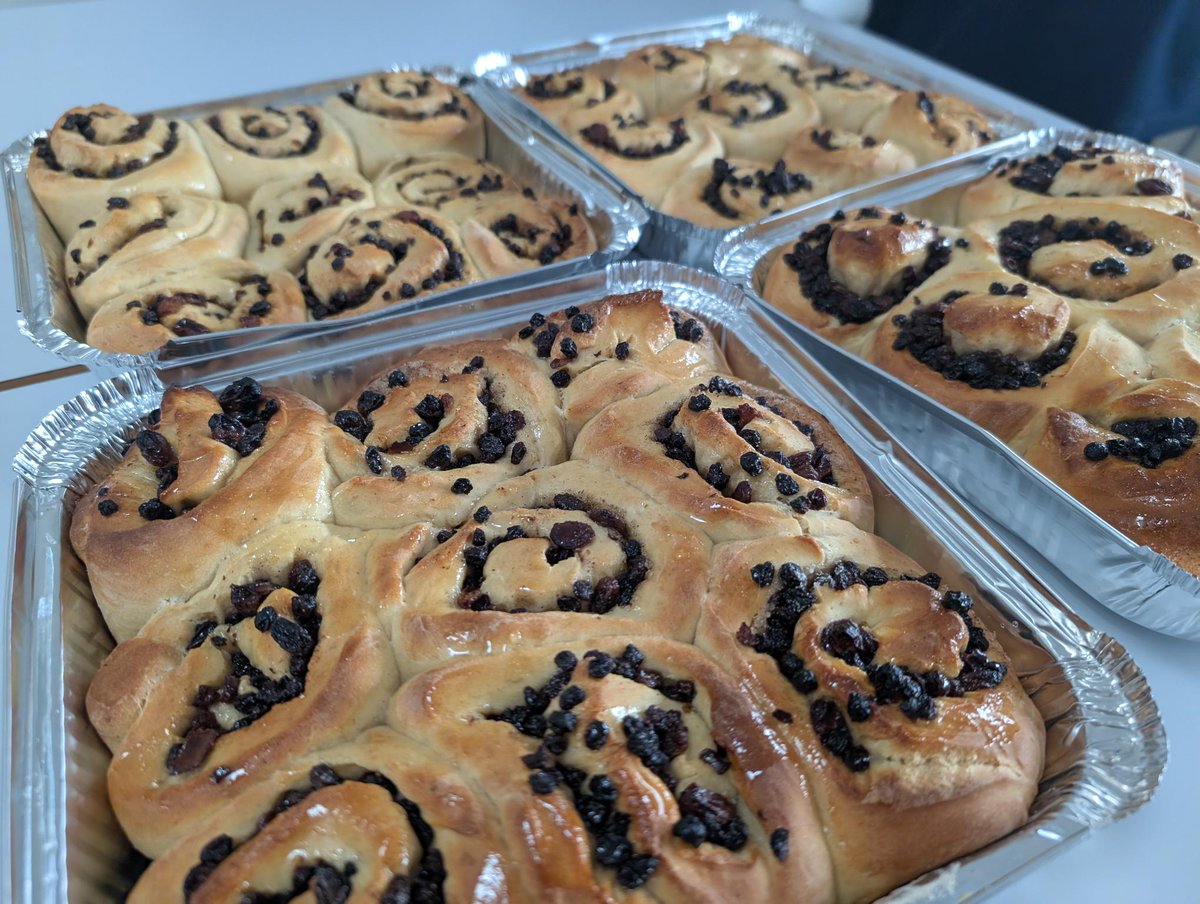 Year 10 students have been making Chelsea Buns, the whole school now smells like a delicious bakery! 🥐🍞