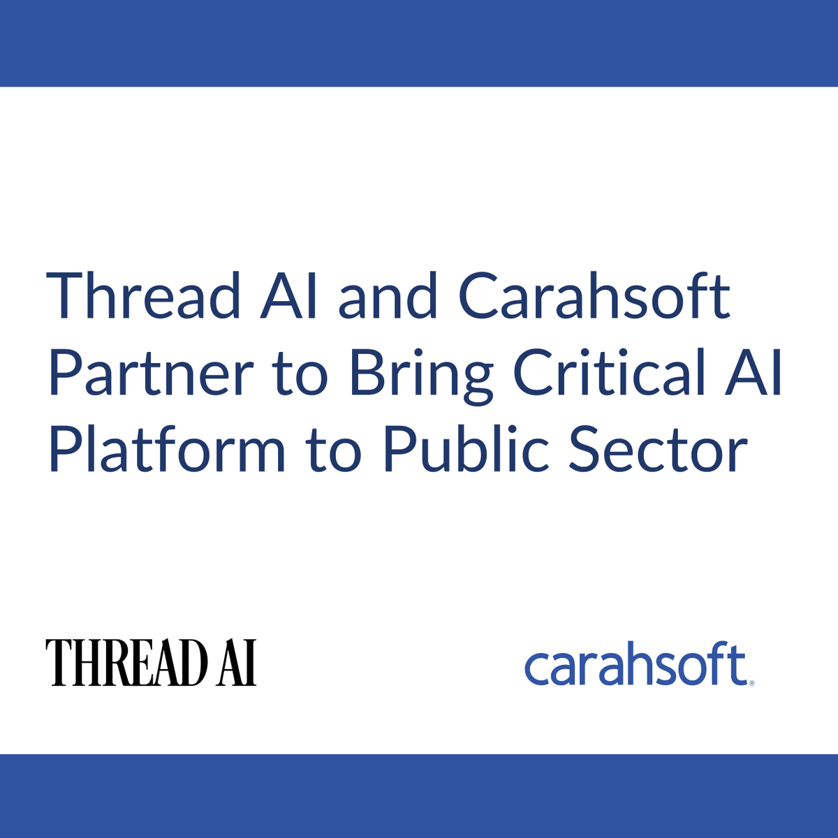 Carahsoft's tweet image. Carahsoft & @threadai_inc are bringing secure, scalable AI orchestration to agencies—enabling automation, data integration & risk controls through the Lemma platform. Learn more: carah.io/55370 #AIinGovernment #DataInteroperability