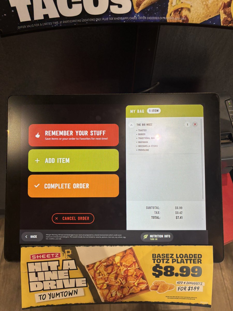 TommyPGH1's tweet photo. New day, same order. I will eat a big Mozz every day until @sheetz follows me! Nothing like a 10 AM Big Mozz. Never too early or too late for a Big Mozz! #bigmozz #cantstopwontstop #sheetz #ilovesheetz https://t.co/Uo75euRpnt