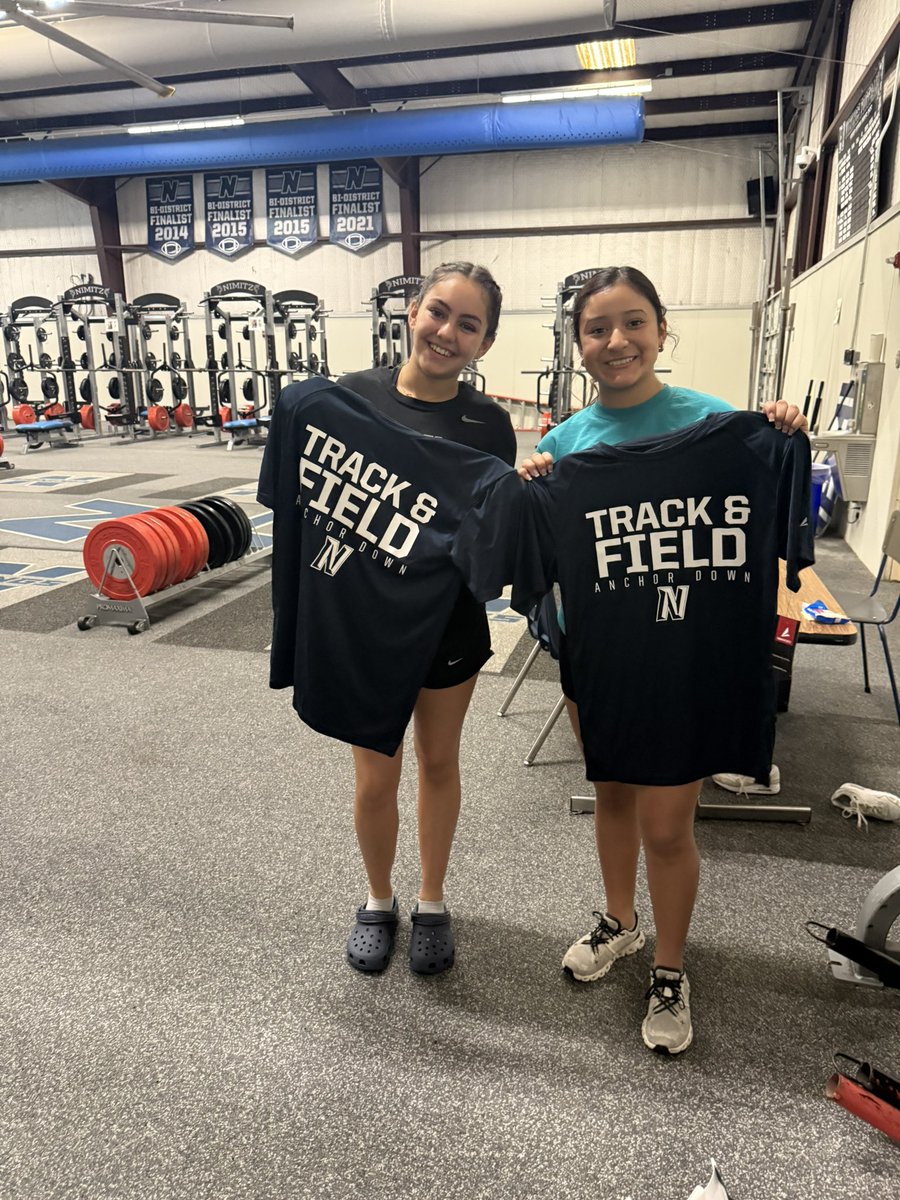 Nimitz Vikings Girls Track & Field (@nimitz_track) on Twitter photo 🔥 Week 1 Summer Workouts = Locked In!
Shoutout to our Athletes of the Week:
🏅 Emily Sanchez – Consistent effort and focus.
🏅 Sofia Martinez – Led by example and raised the standard.
Keep the momentum going!
#AnchorDown
<a href="/CoachC_Swisher/">Coach Swisher</a>
<a href="/iisdcaldwell/">Carrie Caldwell</a>
<a href="/Coach_M_A_Small/">Coach M.A. Small II</a> 🔥 Week 1 Summer Workouts = Locked In!
Shoutout to our Athletes of the Week:
🏅 Emily Sanchez – Consistent effort and focus.
🏅 Sofia Martinez – Led by example and raised the standard.
Keep the momentum going!
#AnchorDown
<a href="/CoachC_Swisher/">Coach Swisher</a>
<a href="/iisdcaldwell/">Carrie Caldwell</a>
<a href="/Coach_M_A_Small/">Coach M.A. Small II</a>
