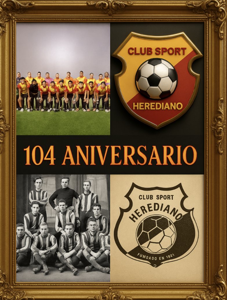 herediano80's tweet photo. Felicidades @csherediano1921 por 104 años, el equipo que nació grande.  

#clubsportherediano
#Herediano https://t.co/h7u1j8EB6d