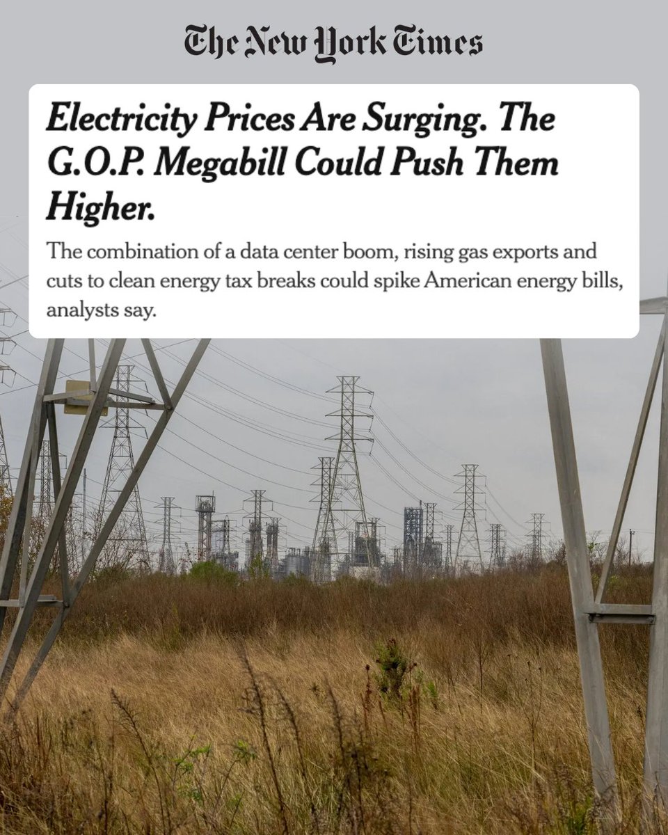 Under the Republicans' plan, we'll pay more for basic needs — like electricity — and billionaires will pay less in taxes.

They aren't working for you or me, they're working for their billionaire buddies.