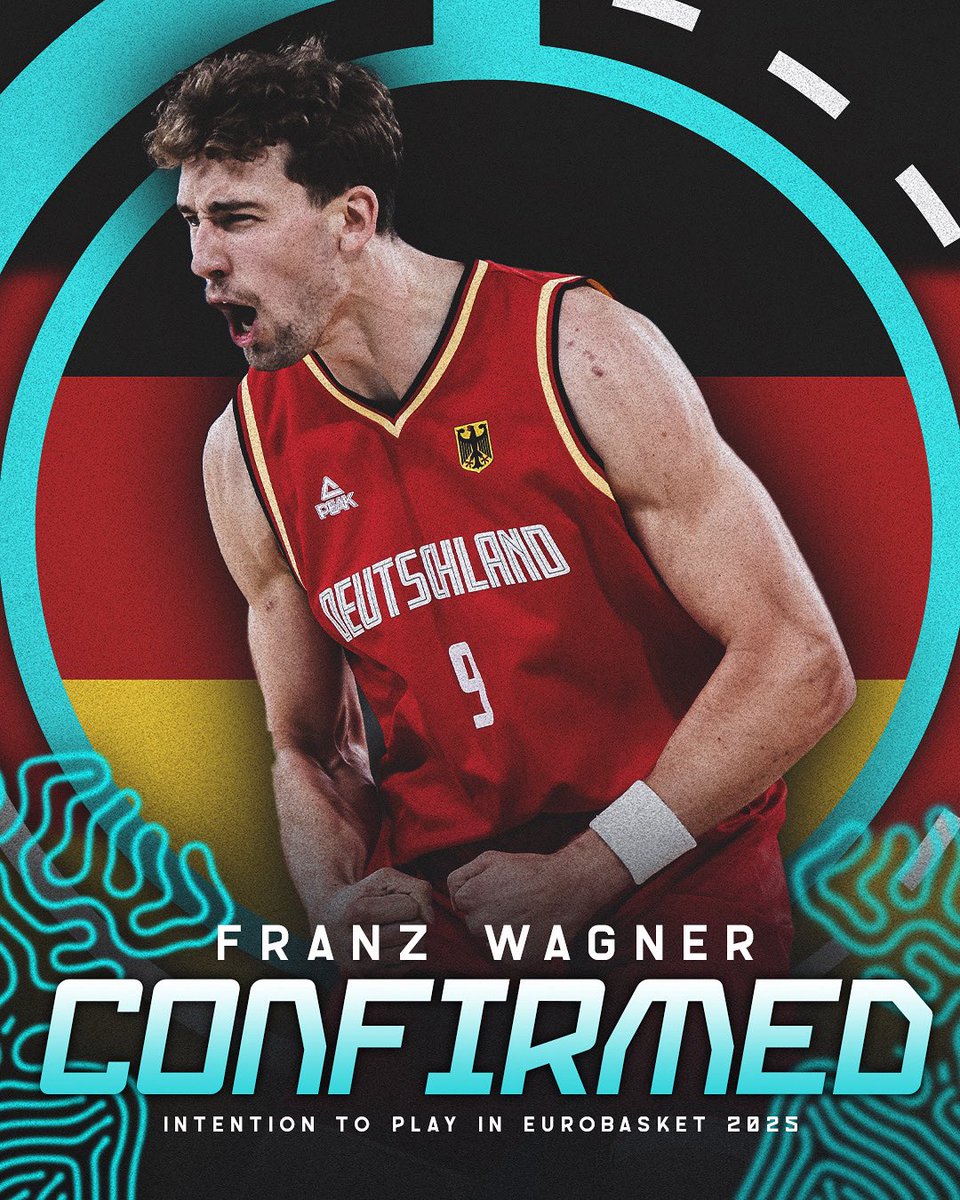 Coming in for the trophy? 🏆 

Franz Wagner confirmed his intention on suiting up for Germany in #EuroBasket 2025 🇩🇪