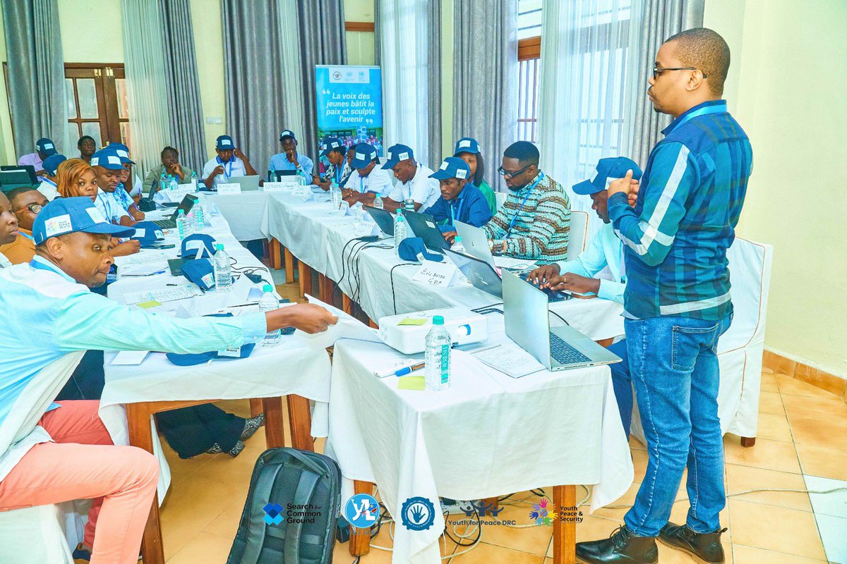Happening now 
#YPS
The exchange of experiences and best practices for the location of the Youth, Peace and Security agenda in North Kivu and South Kivu
<a href="/NpcypD/">NPCYP DRC</a> 
<a href="/UNPeacebuilding/">United Nations Peacebuilding</a> 
<a href="/UNYouthAffairs/">UN Youth Office</a> 
<a href="/SFCG_/">Search for Common Ground</a> 
<a href="/RDC_JPS/">𝐂𝐨𝐚𝐥𝐢𝐭𝐢𝐨𝐧 𝐂𝐨𝐧𝐠𝐨𝐥𝐚𝐢𝐬𝐞 𝐉𝐏𝐒</a>