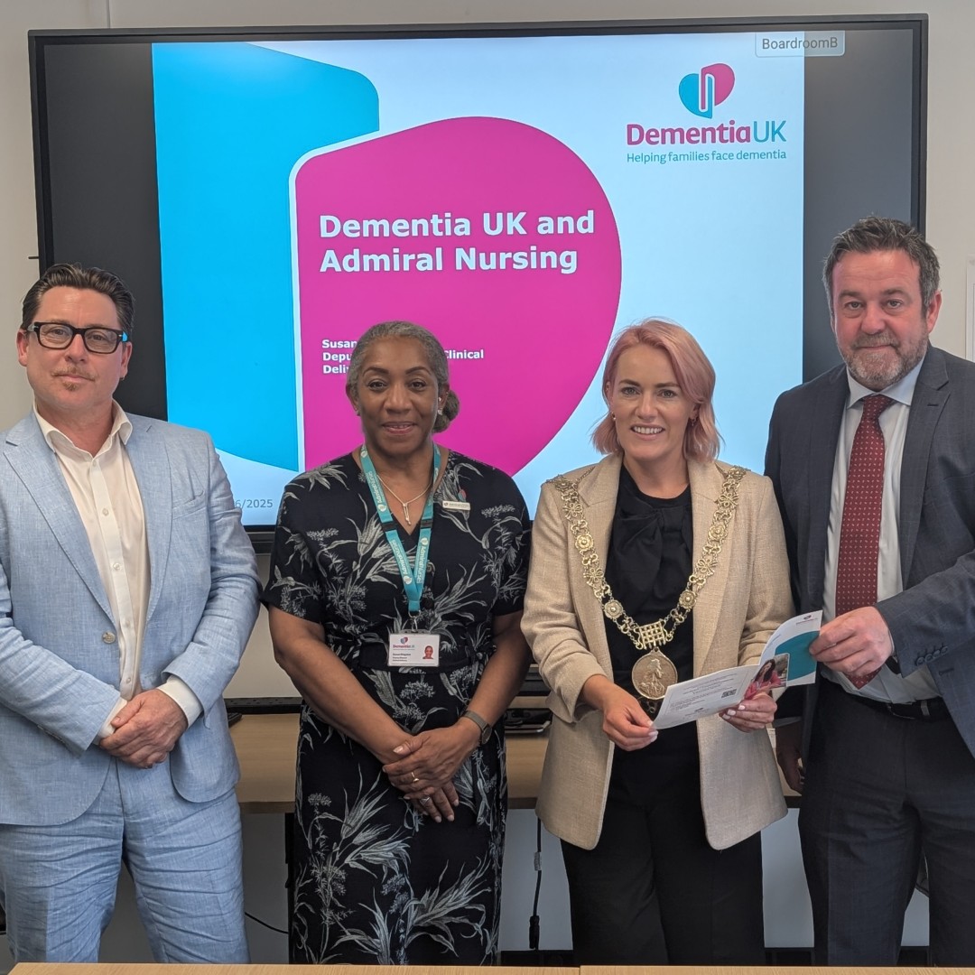 The Lord Mayor of Dublin, Emma Blain, visited our offices on Tuesday to speak about what we do as a charity and the incredible support that Admiral Nurses offer to families affected by #dementia. 💙

Anyone outside of the UK can still contact our Helpline for support by emailing