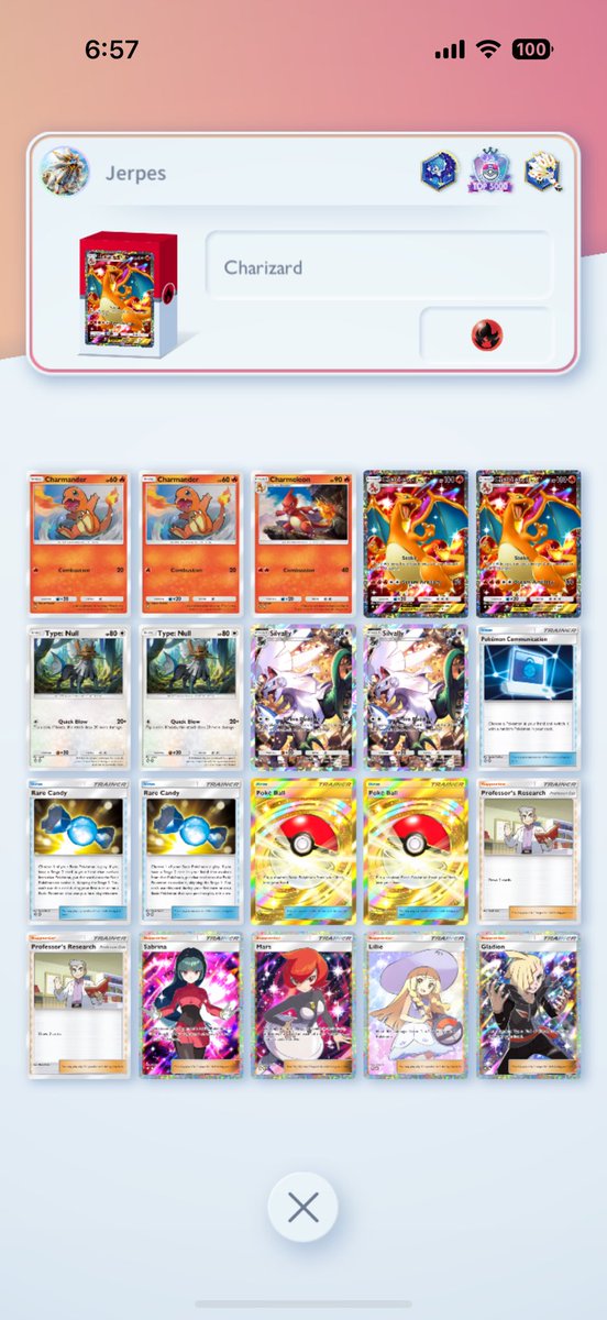 JerpesEX's tweet image. Life got in the way of the grind this month but if you are looking for a great deck to pull you across the finish line, check out Silvally Zard. Hope to drop a video soon. #PokemonTCGPocket #masterball #Charizard