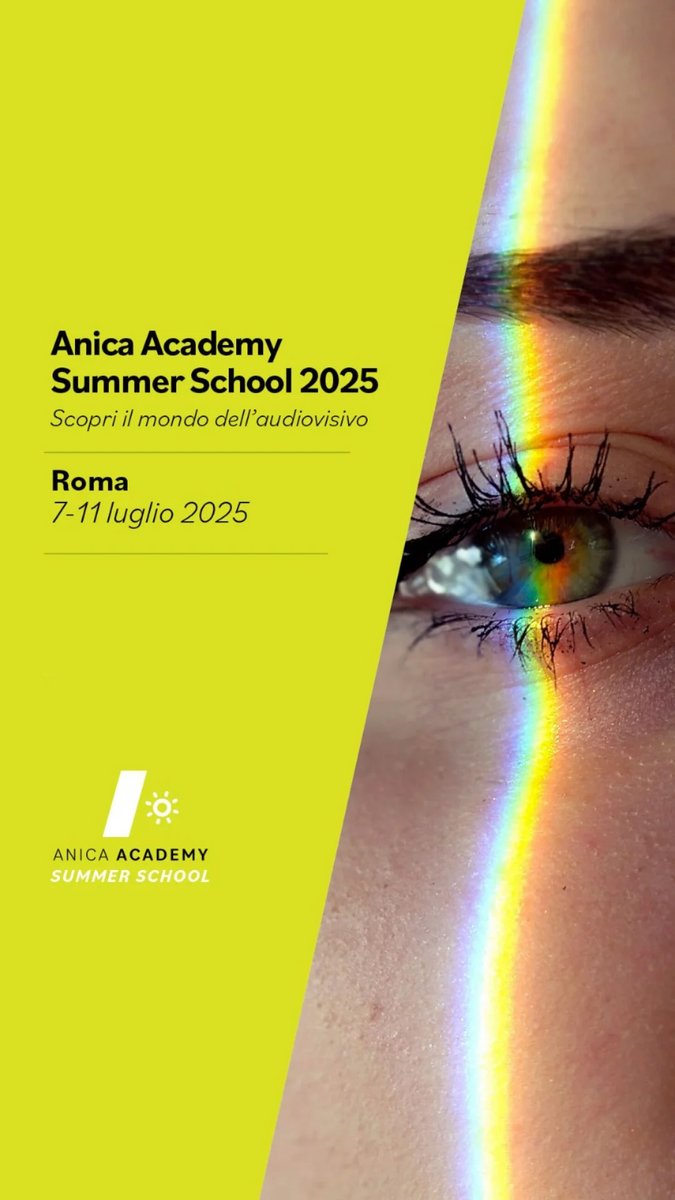 Ami il cinema e le serie tv e frequenti il terzo o quarto anno della scuola superiore? La Summer School di <a href="/AnicaAcademy/">Anica Academy</a> è qui per te 🎬🤗 Scopri di più: anicaacademy.org/corsi/anica-ac…