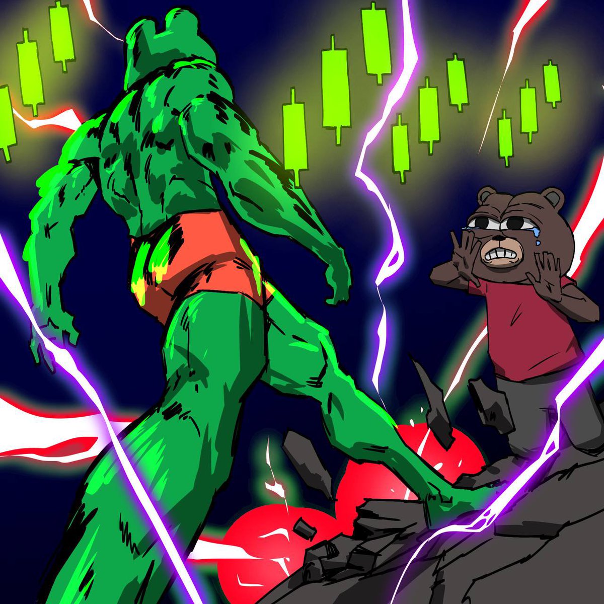 dj3yn's tweet photo. @cokiramirez $gib fighting the bear https://t.co/rv2GatUSdX